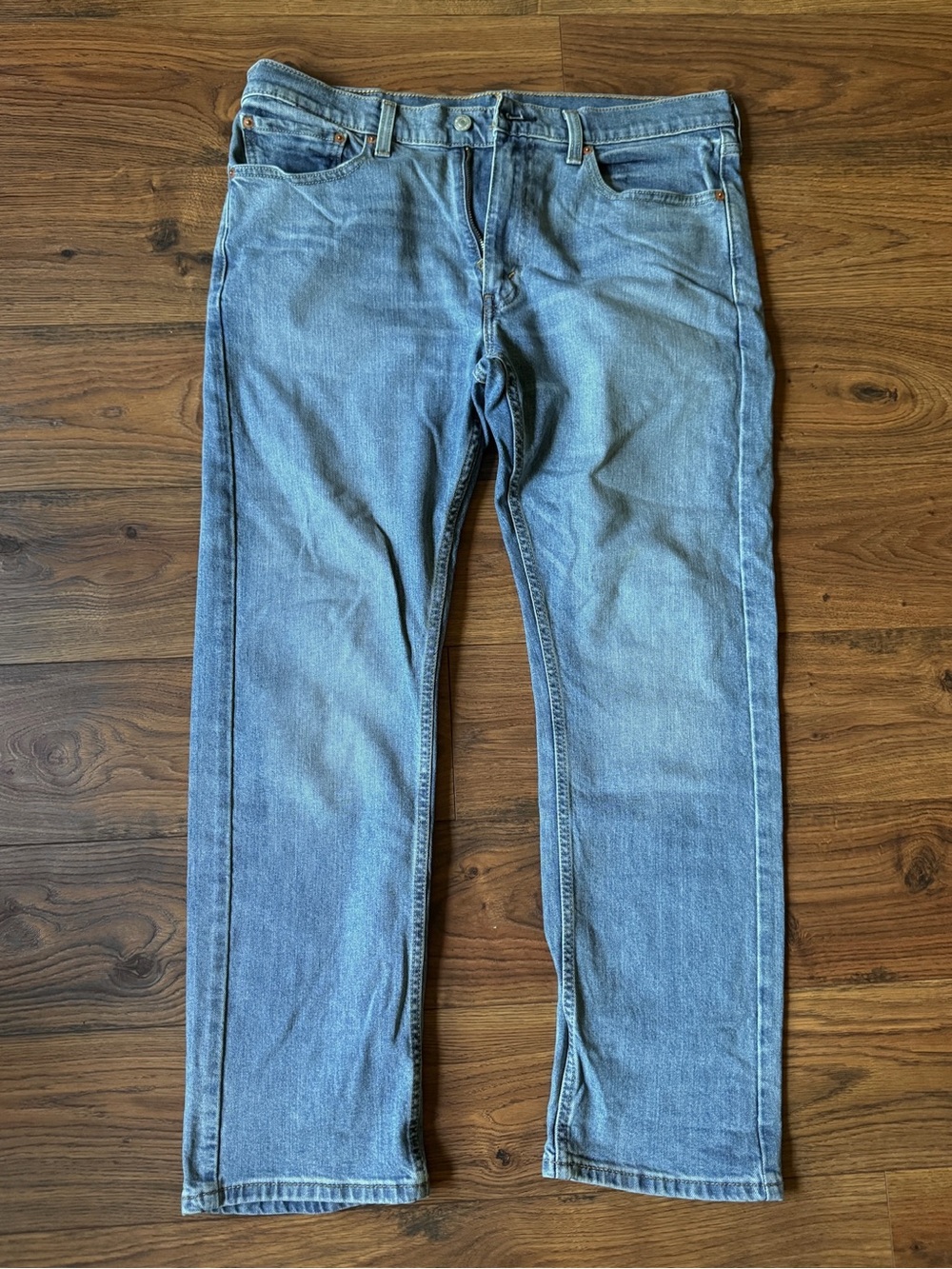 Levi’s 513 Men's Slim Straight Light Blue (worn free) Denim Jeans 34W 30L
